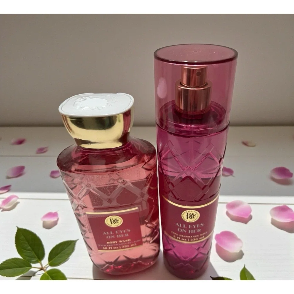 Bath & Body Works All Eyes On Her Body Wash Fragrance Mist Blackberry Jasmine‎ - Picture 3 of 9